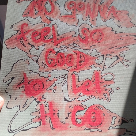 "let it go" Canvas Print - Picture 9 of 9